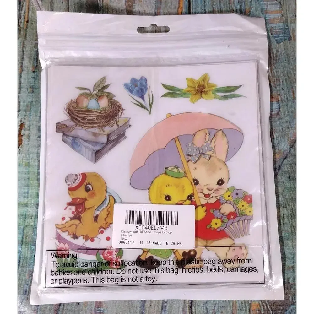 Dispowreath Vintage Easter Die-Cut‎ Paper Embellishments - 10 Sheet Pack
